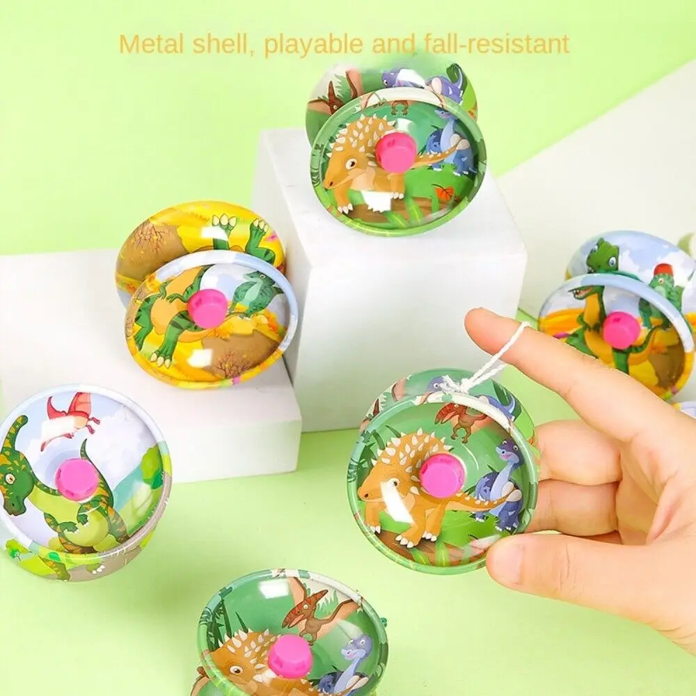 Cartoon Animal Yoyo Balls Anti-seismic Dinosaur Pattern Classic Toys Bearing Design Durable To Fall Wire Control Toys Children