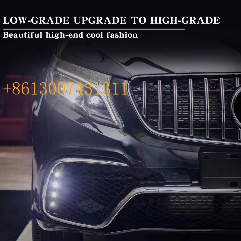 FactoryGT STYLE Car Body Kit PP Material Modified Car Front Bumper Rear Bumper Vclass W447 V250
