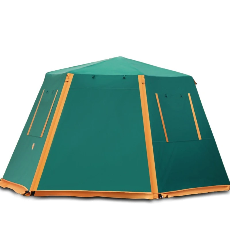 

Outdoor automatic tent 3-4-5-8 people outdoor camping bold aluminum pole double layer thickened rainproof tent