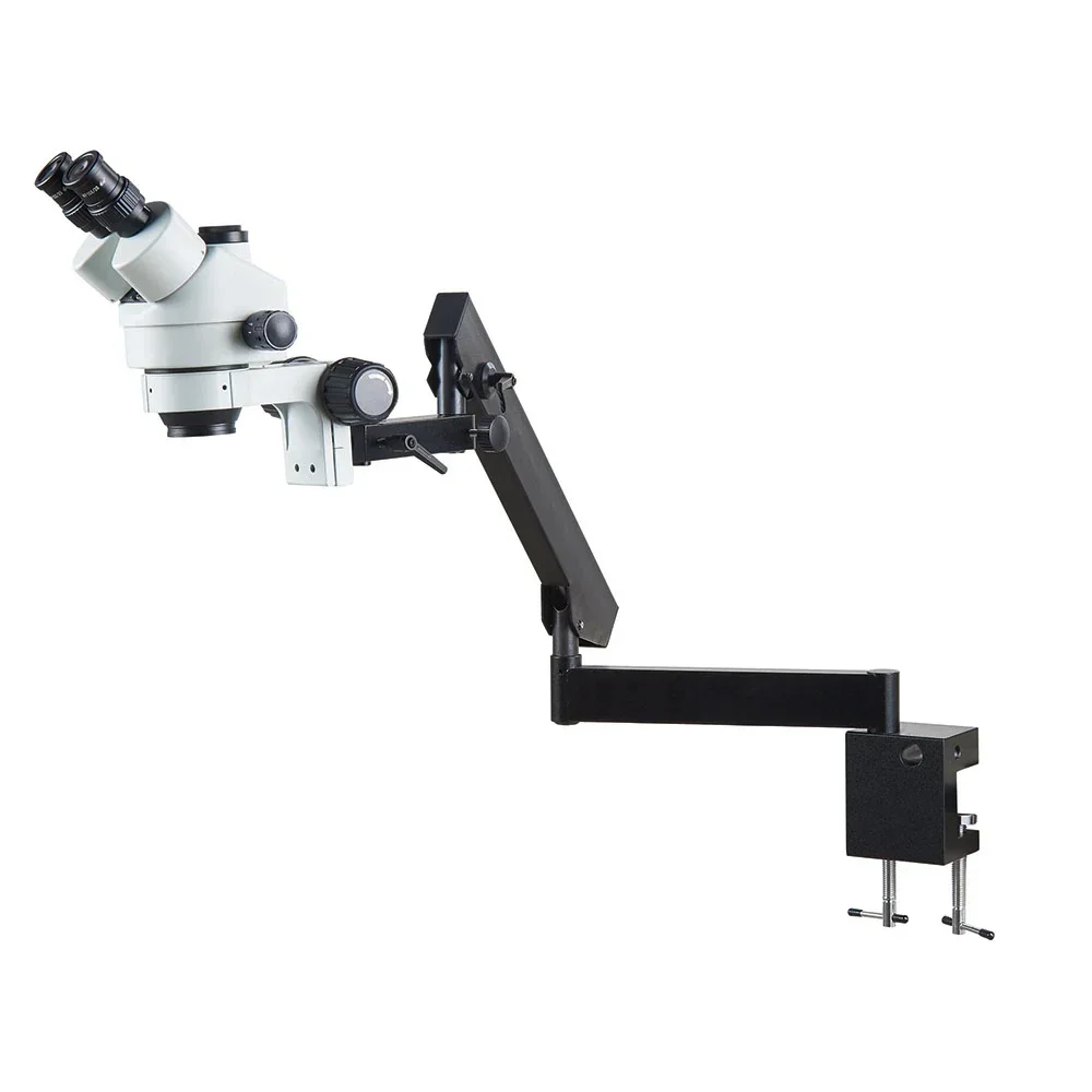 

Rocker Type Gimbal Continuous Zoom Microscopio Long Arm Clip Joint Omnidirectional Trinocular Stereo Microscope