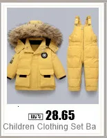 Winter Ski Anzug Baby Overall Jungen Overalls Warme daunenjacke Kinder kleinkind mädchen Kleidung Kinder Kleidung kunstpelz mantel mantel – Detail 35