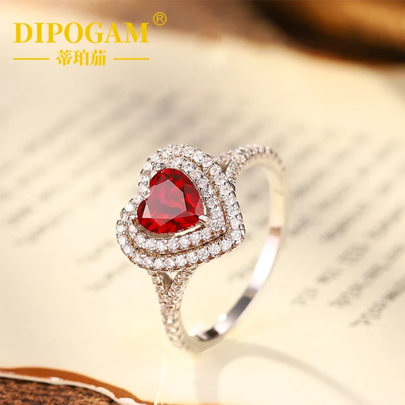 

Кольцо из серебра 925 пробы с культивированным рубином 1,2 карата, классическое, универсальное, для повседневной носки