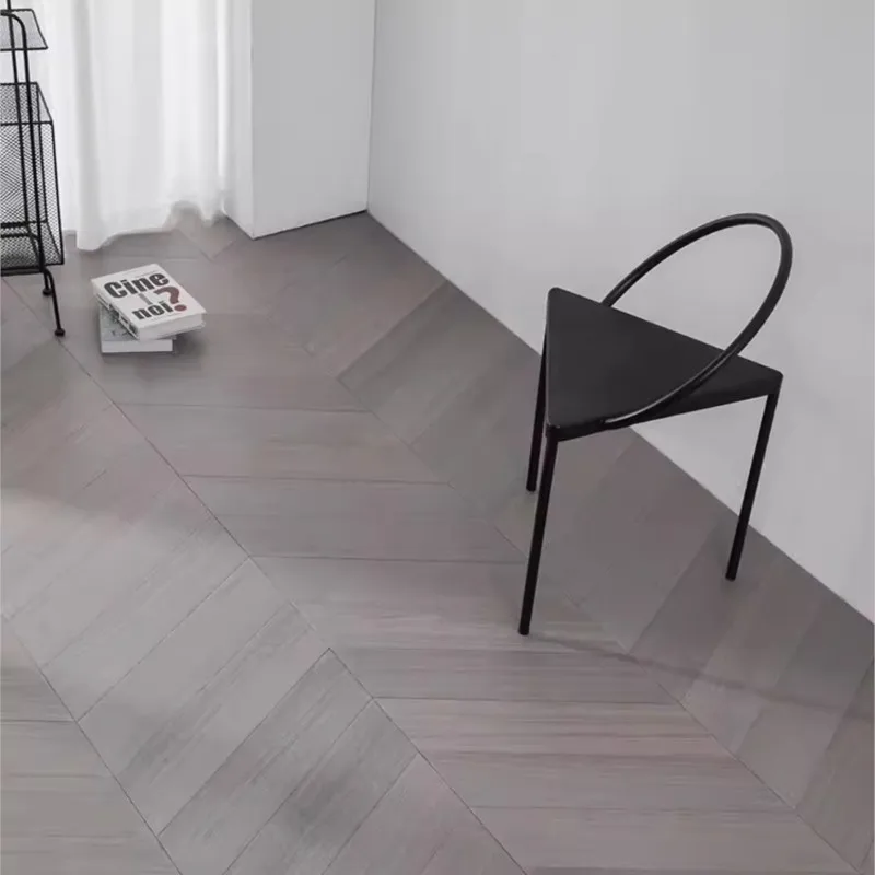 MOMO Modern Simple Celebrity Triangle Metal Circle Stool Indoor Art Dining Chair Personality B&B Creative Iron Furniture image 6
