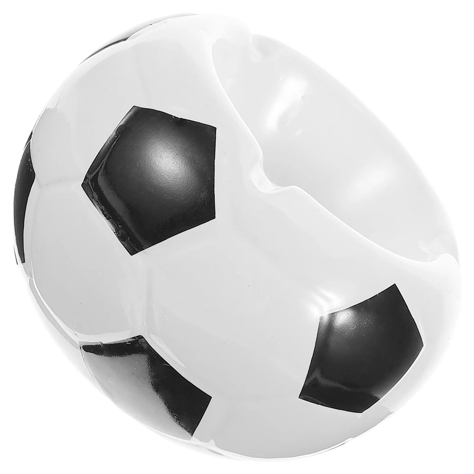 

Ashtray Ornament Ceramic Soccer Ball Cigarette Butt Containers Cute Desktop Adornment Football Decoration Delicate Holder