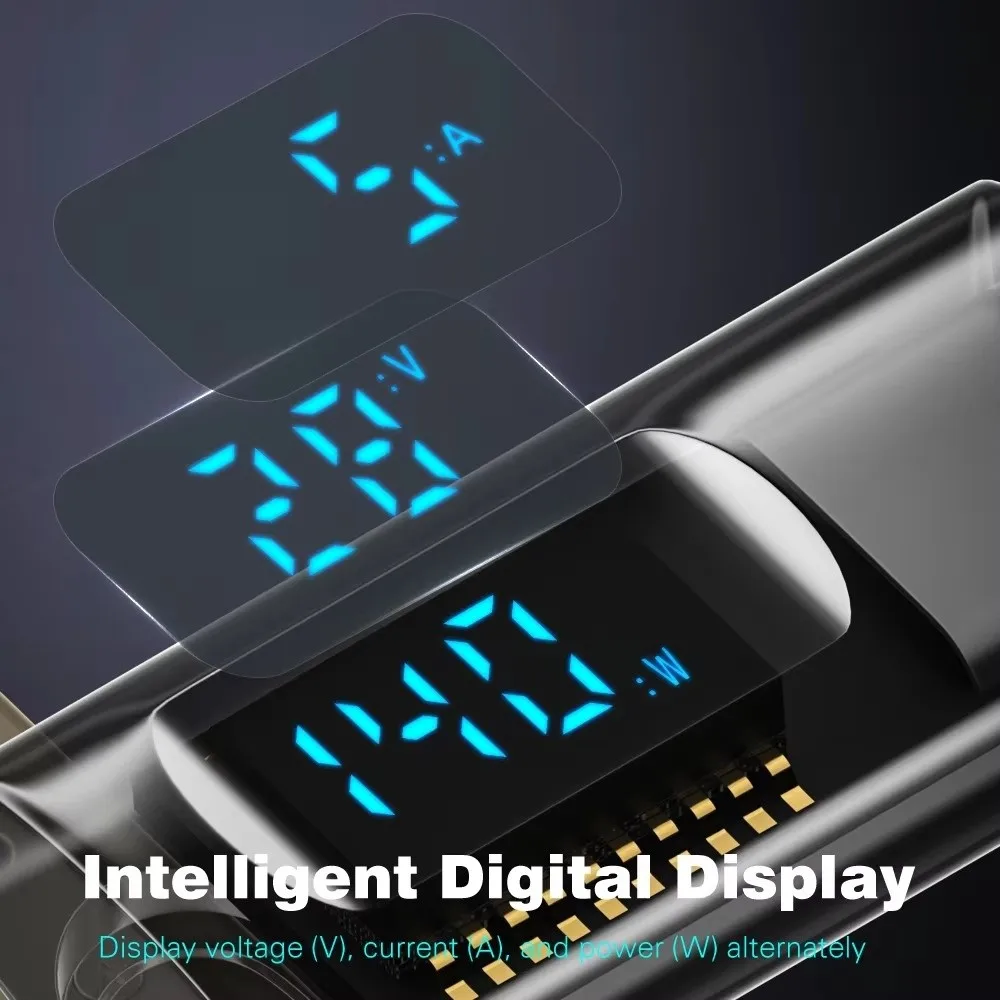 90 Degree USB-C Adapter Right Angle LED Display Type C Adapter U Shape 40Gbps USB-C Male To Female Connector 8K Display