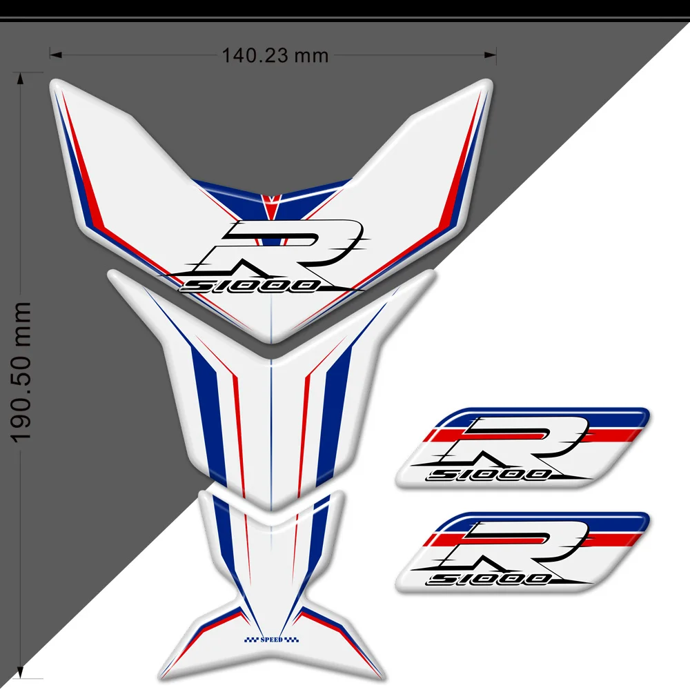 Zestaw naklejek ochronnych do dekoracji zbiornika paliwa motocykla odpowiedni do BMW S1000R S 1000RR