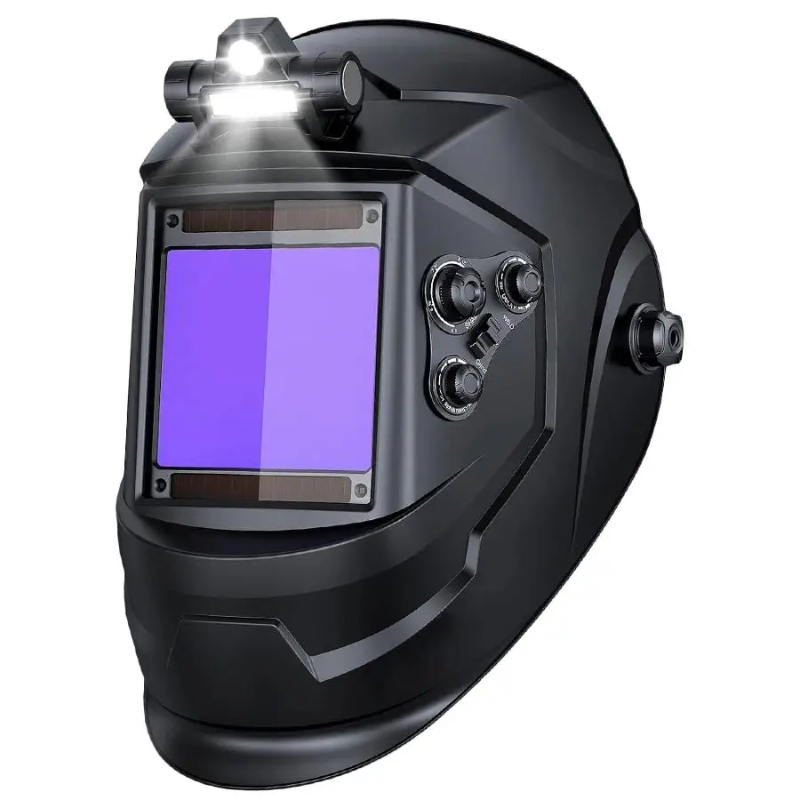 

Large View Auto Darkening Welding Helmet Wide Shade 4-9/9-13 for TIG MIG ARC Cut and Grind