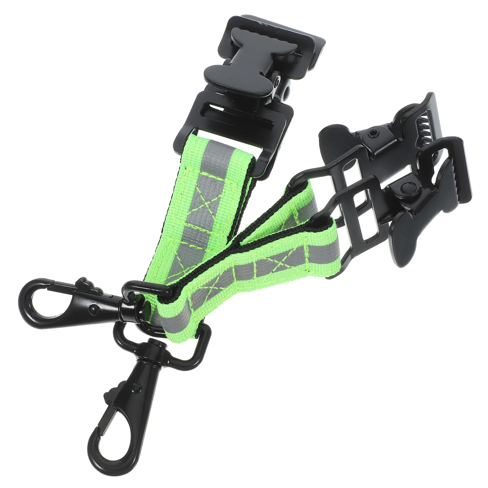 

2pcs Firefighter Gloves Strap Nylon Iron Holder For Construction Workers Maintenance Double Clasp Snap Leash Fixing