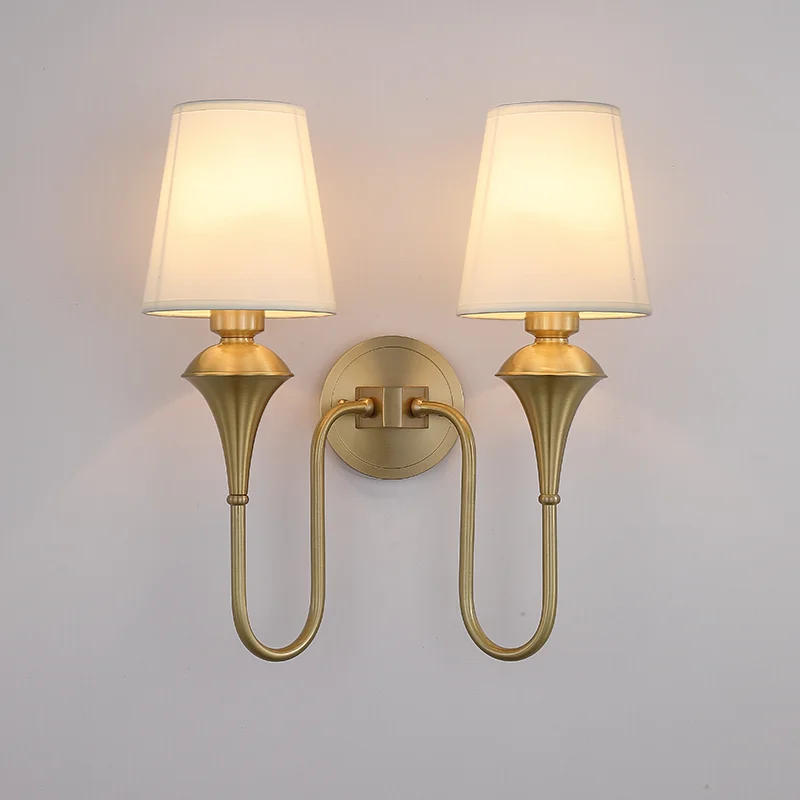 American living room double household background wall lamp bedroom bedside dining room villa stairs