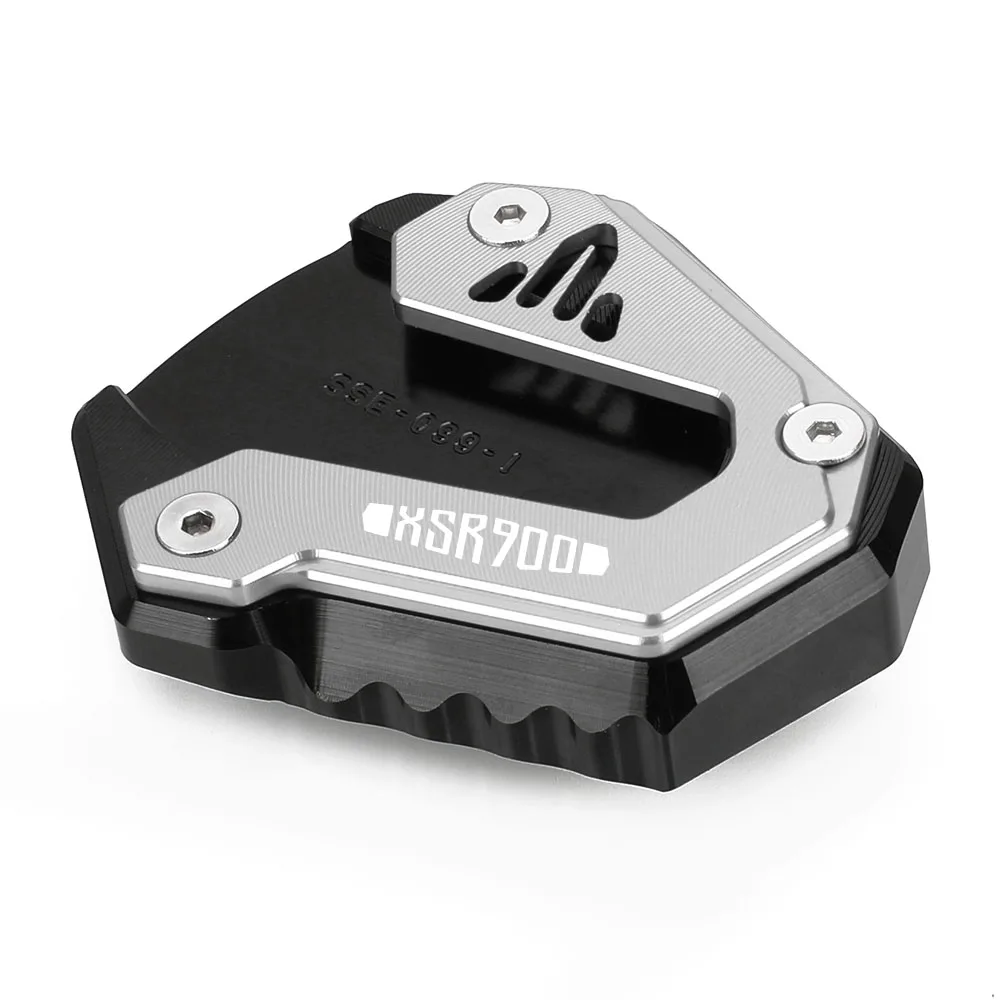 Motocicleta xsr900 gp 2024-2026 suporte lateral ampliador kickstand ampliar placa almofada para yamaha xsr900 2015-2020 2021 2022 2023