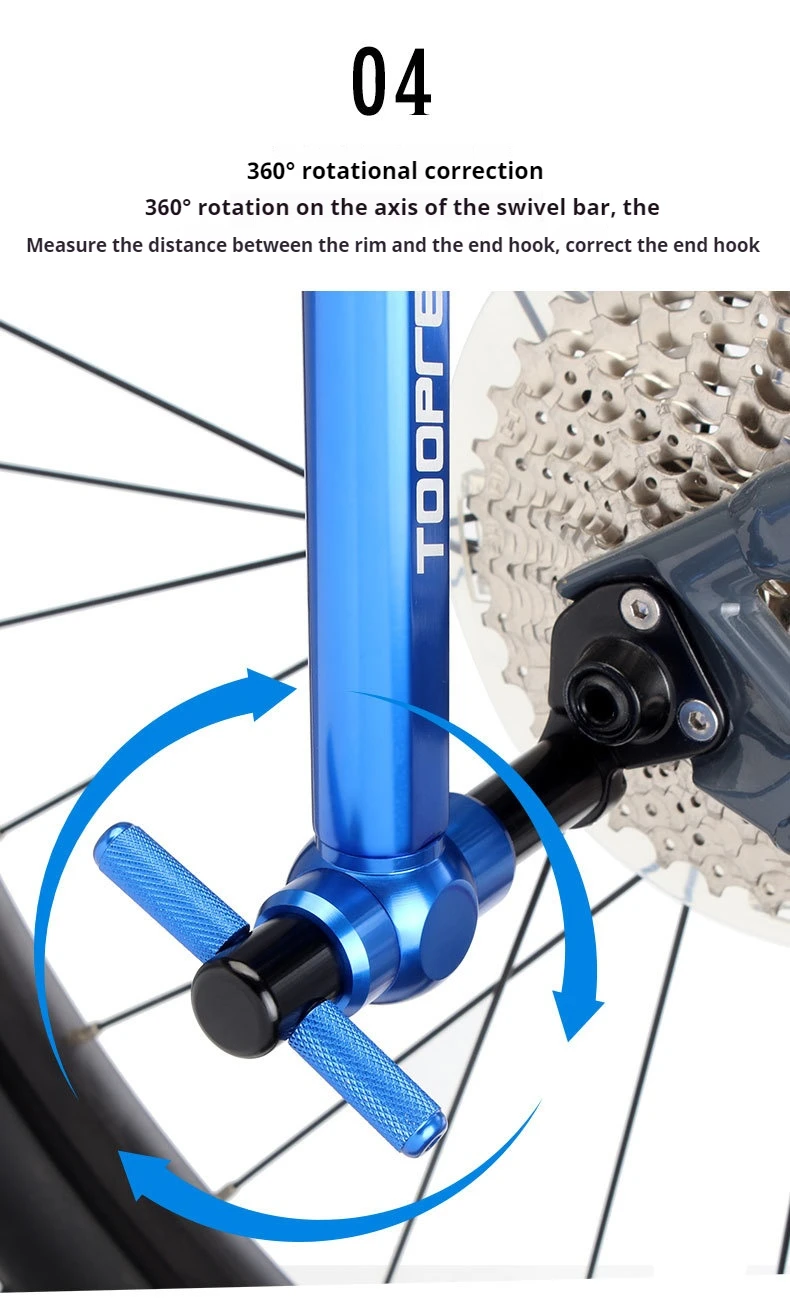 TOOPRE Mountainbike Rahmen Schwanz Haken Corrector Rad Set Hinten Zifferblatt Ohr Auge Schwanz Haken Korrektur Reparatur Werkzeug – Detail 7