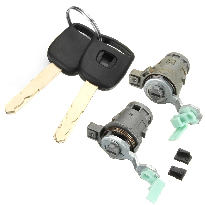 72145S73003 72146S73003 Left & Right Door Lock Cylinder with Keys Kit Fit For Honda CR-V Civic Element Odyssey S2000