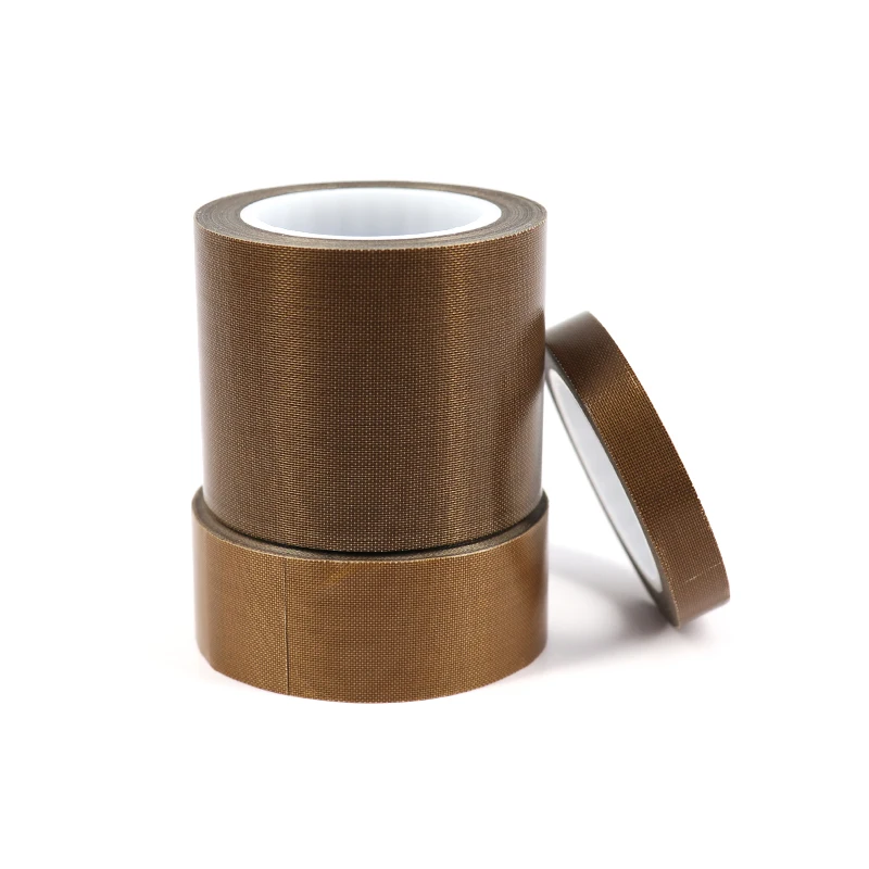 لفات ومواد لاصقة متعددة شريط قماش مطلي بـ PTFE 0.13 مللي متر 0.18 مللي متر 5-100 مللي متر شريط عازل لدرجة الحرارة العالية 1/2/3/5/8/10 لفات