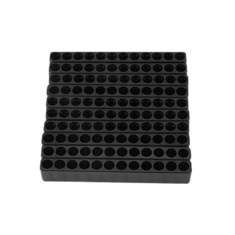 A19F-40Pcs 12-Hole Screwdriver Bit Holder Box Block Black For Six Angle 6.35Mm Handle