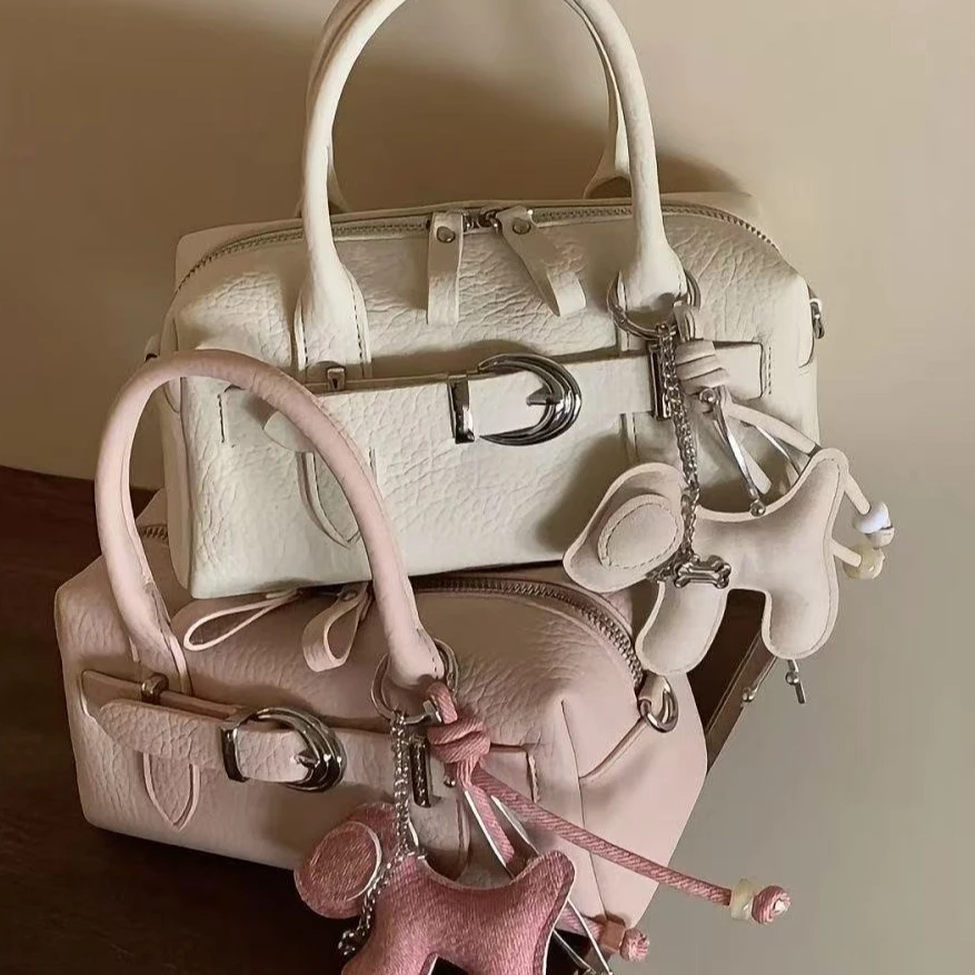 Gentle PU Leather Y2k Japanese System Cute Large Capacity Storage Bag Handbag Mobile Key Wallet Crossbody Bags Woman Bag