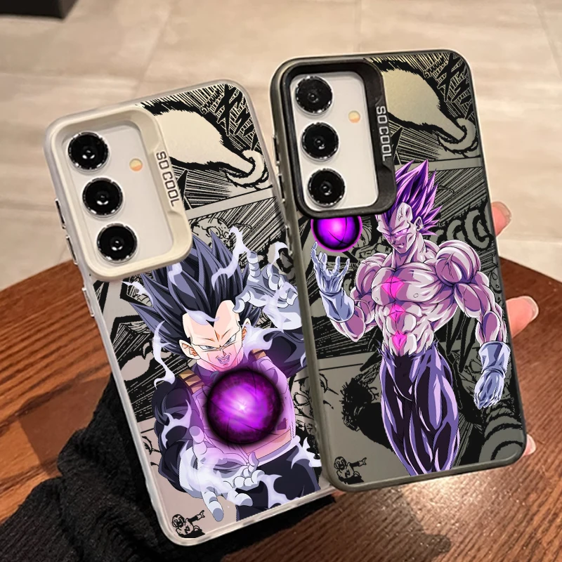 

D-Dragon Ball Cartoon Cool For Samsung Galaxy S24 S23 S22 S21 S20 Note 20 Ultra Plus FE 5G Colorful Silver Cover Phone Case