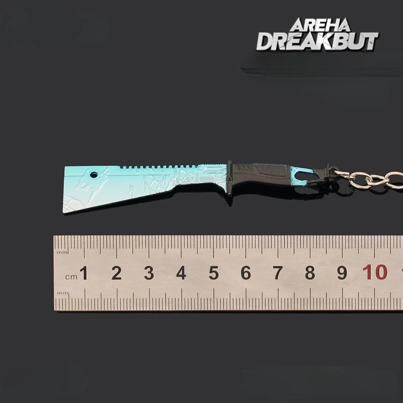 Mini arme de mêlée, 9cm/3.54 pouces, couteau de survie Frostwolf, arme de jeu en alliage, jouet, porte-clés pendentif, Collection d'ornements