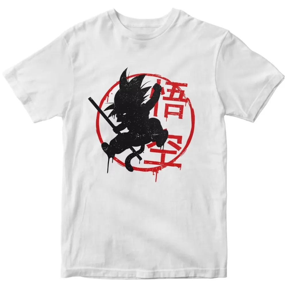 Koszulka Anime Dragon Ball Son Goku Unisex Retro Harajuku Moda Oversize Krótki Rękaw Luźna Wygodna Casual Y2K Streetwear