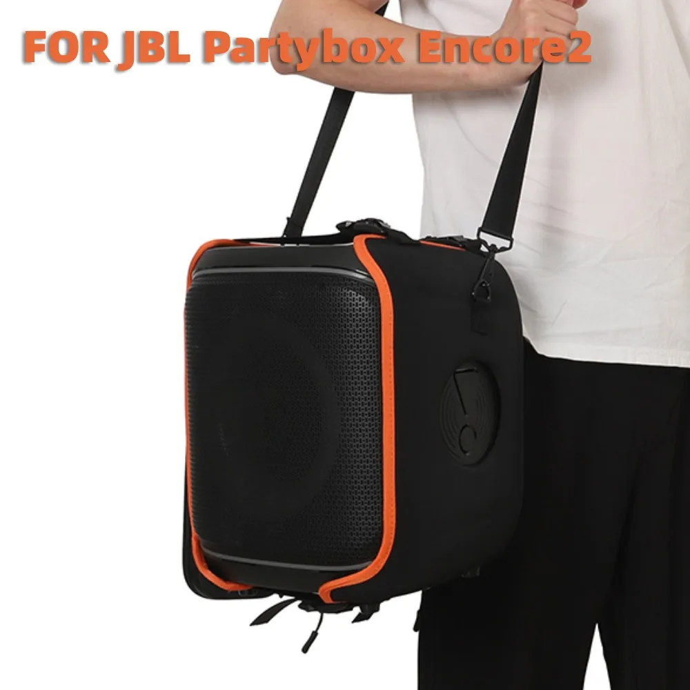 

Travel Carrying Case For JBL Partybox Encore 2 Portable Speaker Bag With Shoulder Strap & Microphone Box Pouch Accessories
