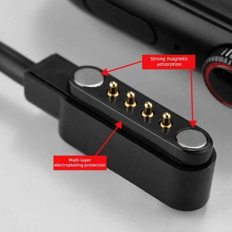 For USB Charger Cord  for 4-pin Interface Bone Conduction Headphones, Smartbands, and Smartwatches (7.62mm Pitch) view 5