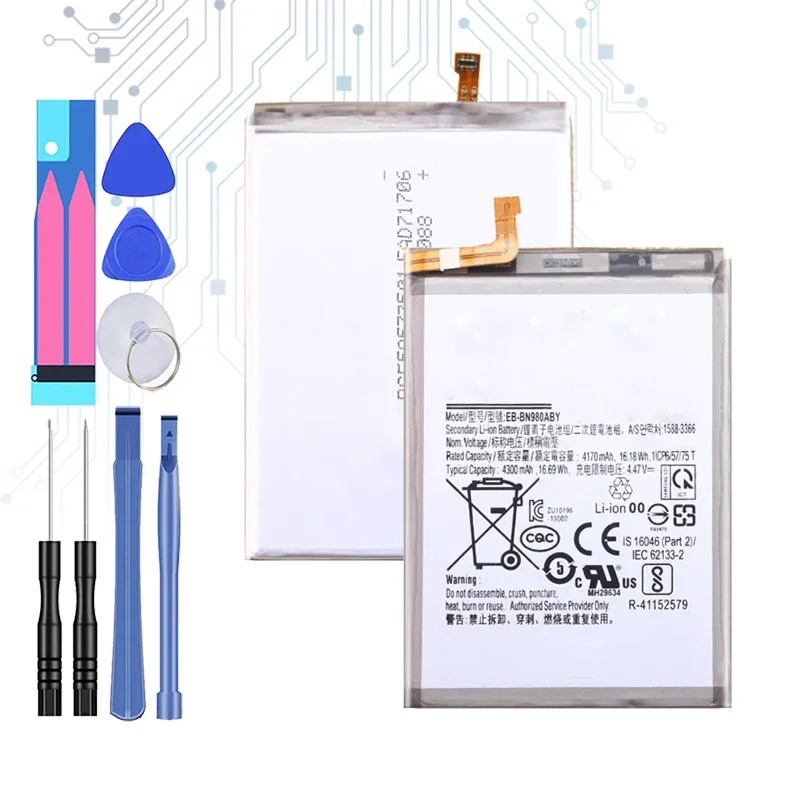 EB-BN980ABY Replacement Battery For Samsung Galaxy note20 Note 20 N980F SM-N980F/DS N980 4300mAh Portable batteries