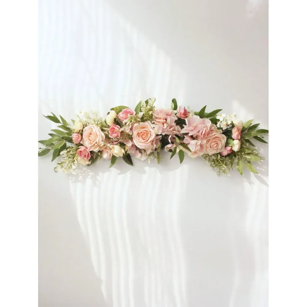 

Цветочное украшение для свадебной арки, искусственные цветы для свадебной церемонии, декор для свадебных стульев, украшения для фестивалей и вечеринок