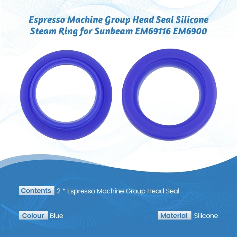 Espresso Machine Group Head Seal Silicone Steam Ring For Sunbeam EM69116 EM6900