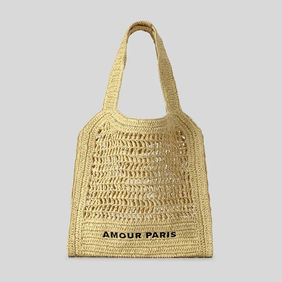 

Повседневная полая соломенная сумка большой емкости, дизайнерская бумажная тканая женская сумка на плечо, летняя пляжная сумка ручной работы, большие сумки Бали