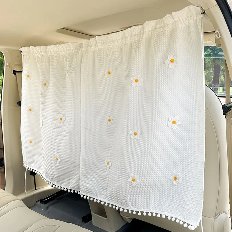 Car Privacy Curtains Universal Car Divider Curtain Between Rear Seat Auto Blackout Curtains Car Sun Shades Side Window Covers view 6