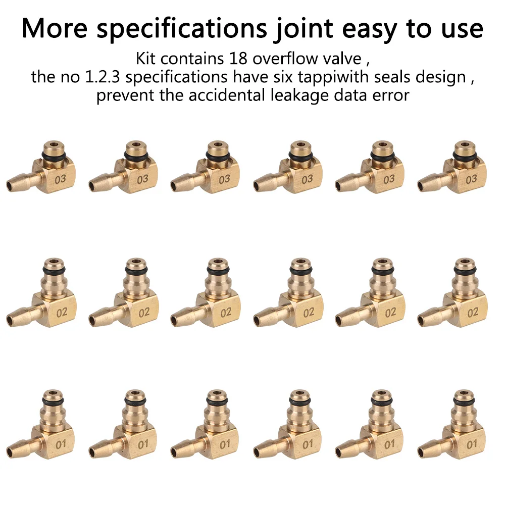 Set di Test per Auto strumenti di diagnostica automatica strumenti di rilevamento del manometro dell'iniettore di carburante Kit di Test della pressione dell'olio motore ad innesto rapido