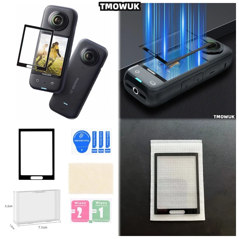 

For Insta360 X3 X4 X5 GPS - 3D Curved Soft Protective Film, Anti - Scratch, PMMA, Full - Cover