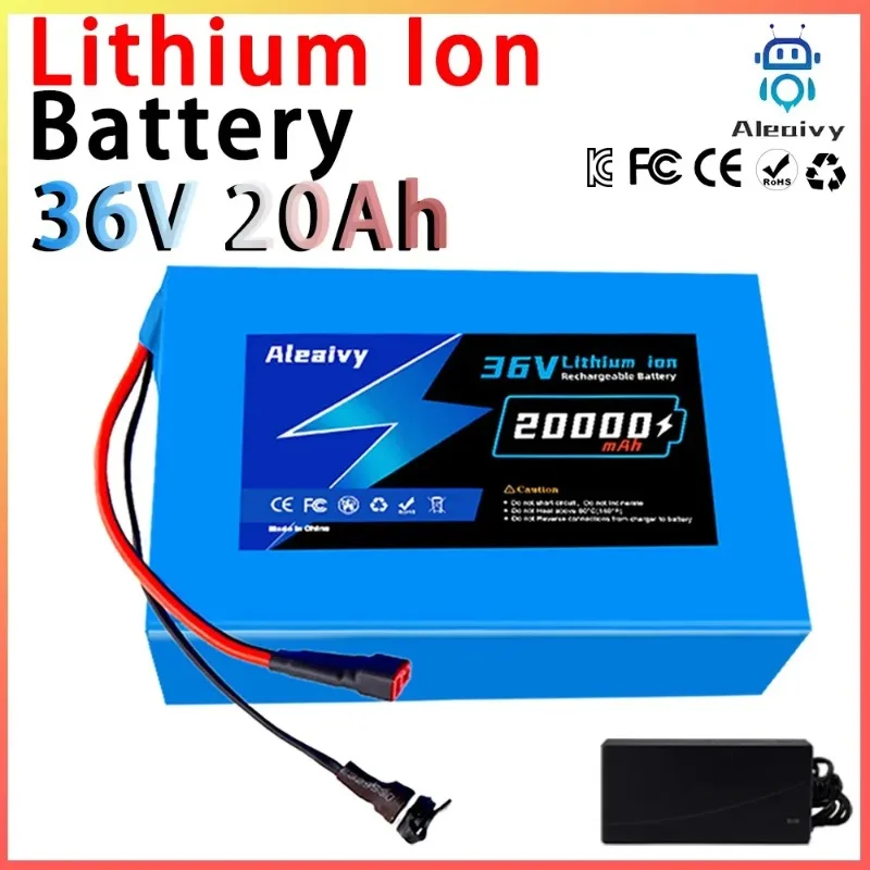 

Aleaivy 36V Bike Lithium Battery Pack 20Ah Li-ion Battery for Bicycle with 42v li ion Charger