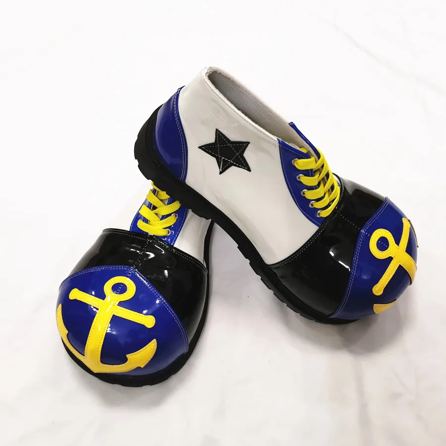 Zapatos de payaso grandes de tamaño libre de 34cm para hombres, botas bonitas y divertidas para fiesta de disfraces, Cosplay del Joker personalizado