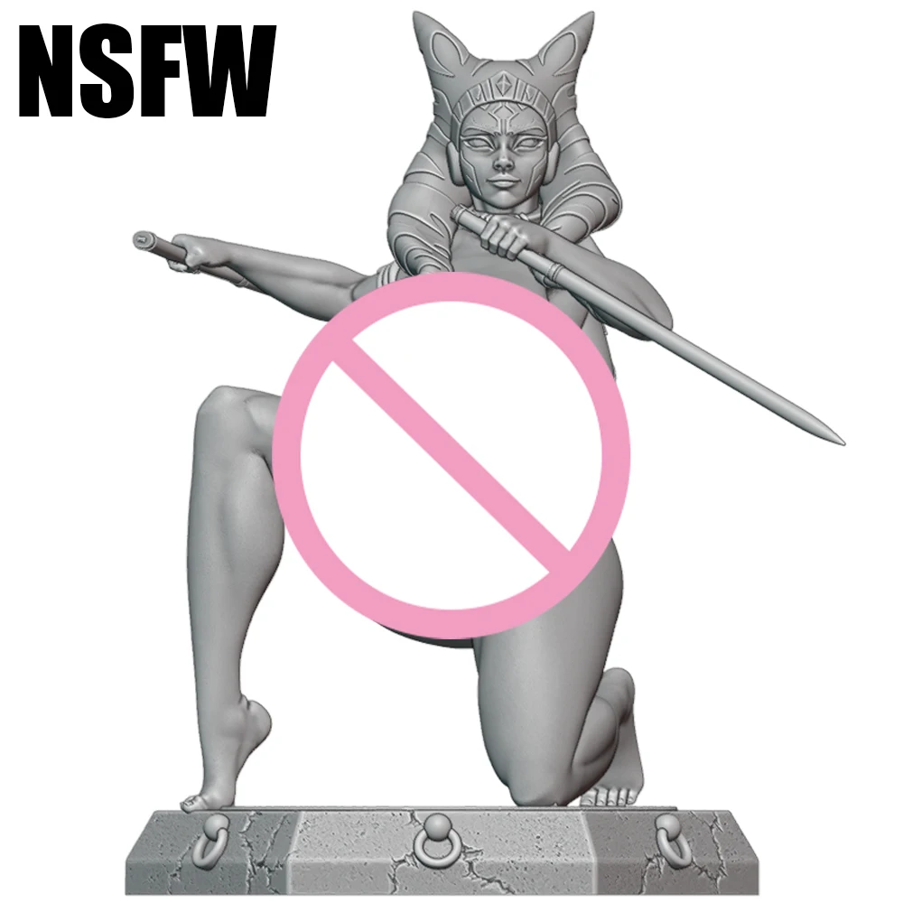 

1/24 3d Print Model Kit Sexy Beautiful Female Warrior NSFW Anime Figure Model Kit DIY Miniature Reduction Statue Unpainted Toys