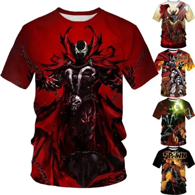 Anime Angel S Spawn 3D Druck männer Sommer Rundhals Tops Shirt Kurzarm T-shirt männer Mode Cosplay männer Kleidung