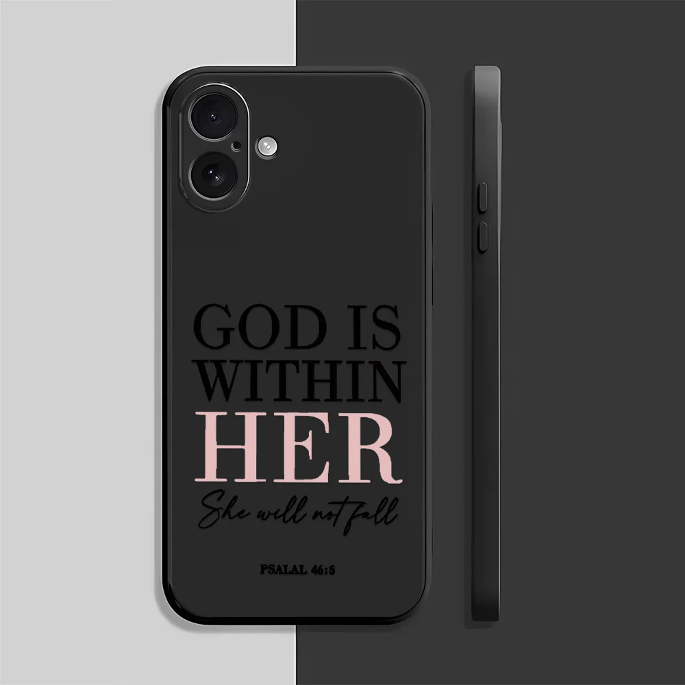 

Чехол для телефона с узором GOD для iPhone 17 Pro Max/17 Pro/17/16/15/14/13/12/11/Pro/Plus – Модный эстетичный чехол, подарок для друга