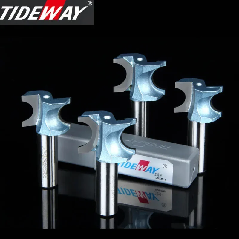 Tideway Industrial Grade Round Edge CNC Bit Semicircular Milling Cutter Carbide Wooding Router Bit Trimming Machine Curved Bits