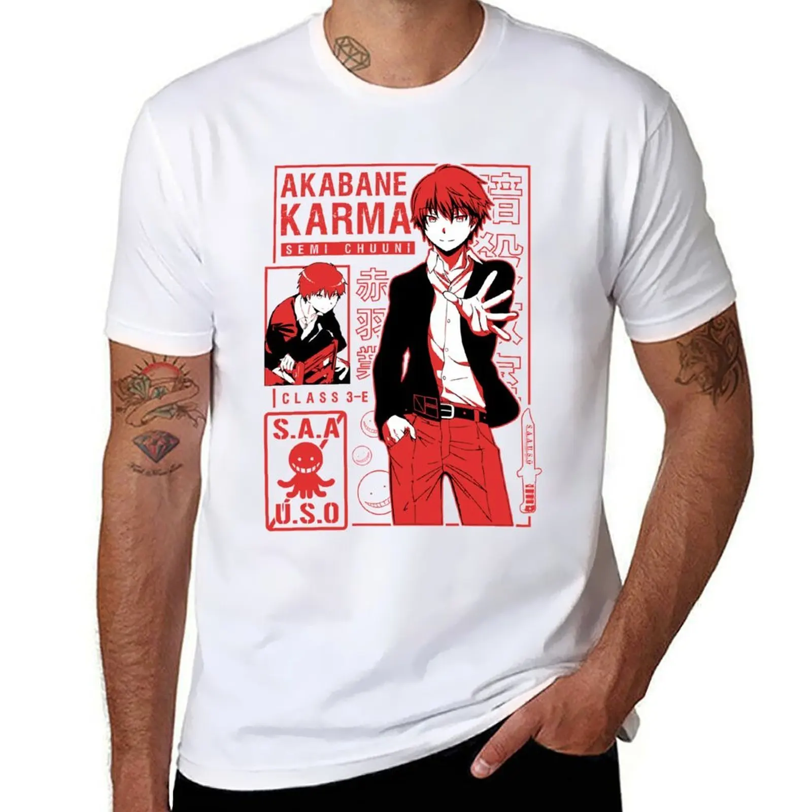 

KARMA AKABANE Classic T-Shirt man t shirt heavy cotton t shirts for man graphic funny T-Shirt