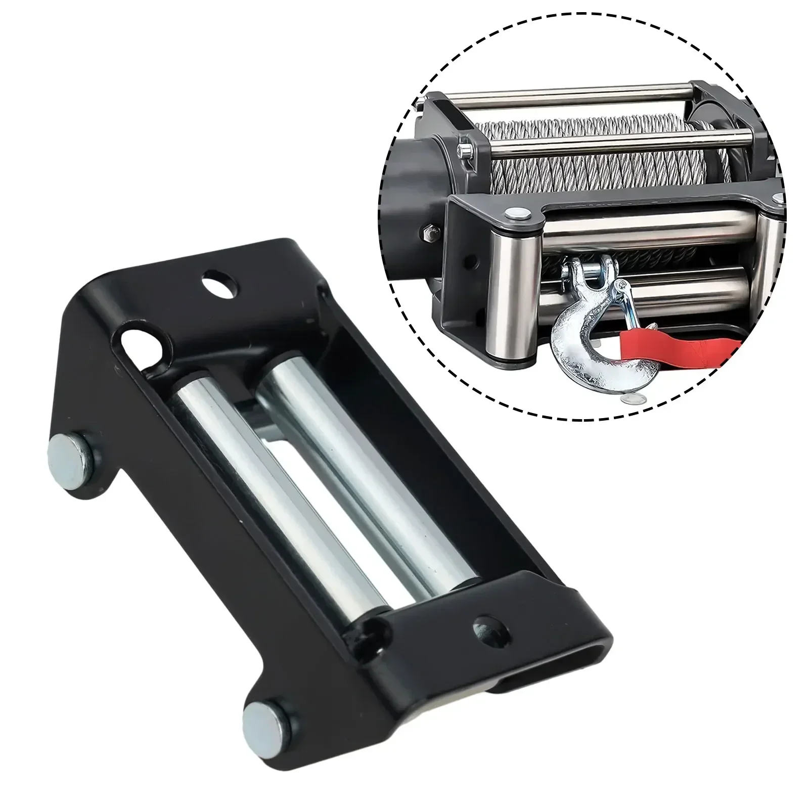 Premium Roller Fairlead For ATV UTV Winches Composite Bushings Smooth Operation At Extreme Angles Ensures Cable Protection