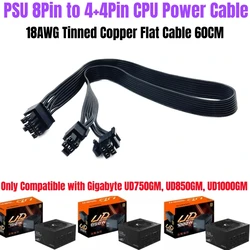 PSU 8Pin to 4+4Pin ATX EPS12V CPU Power Cable for Gigabyte GP-UD750GM, GP-UD850GM, GP-UD1000GM Gold Modular Powers, 18AWG 60CM