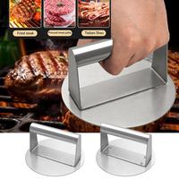Hamburger Smasher Tool Reusable Griddle Press Heavy-Duty Griddle Accessories Stainless Steel Meat Smasher For Grill BBQ Cooking