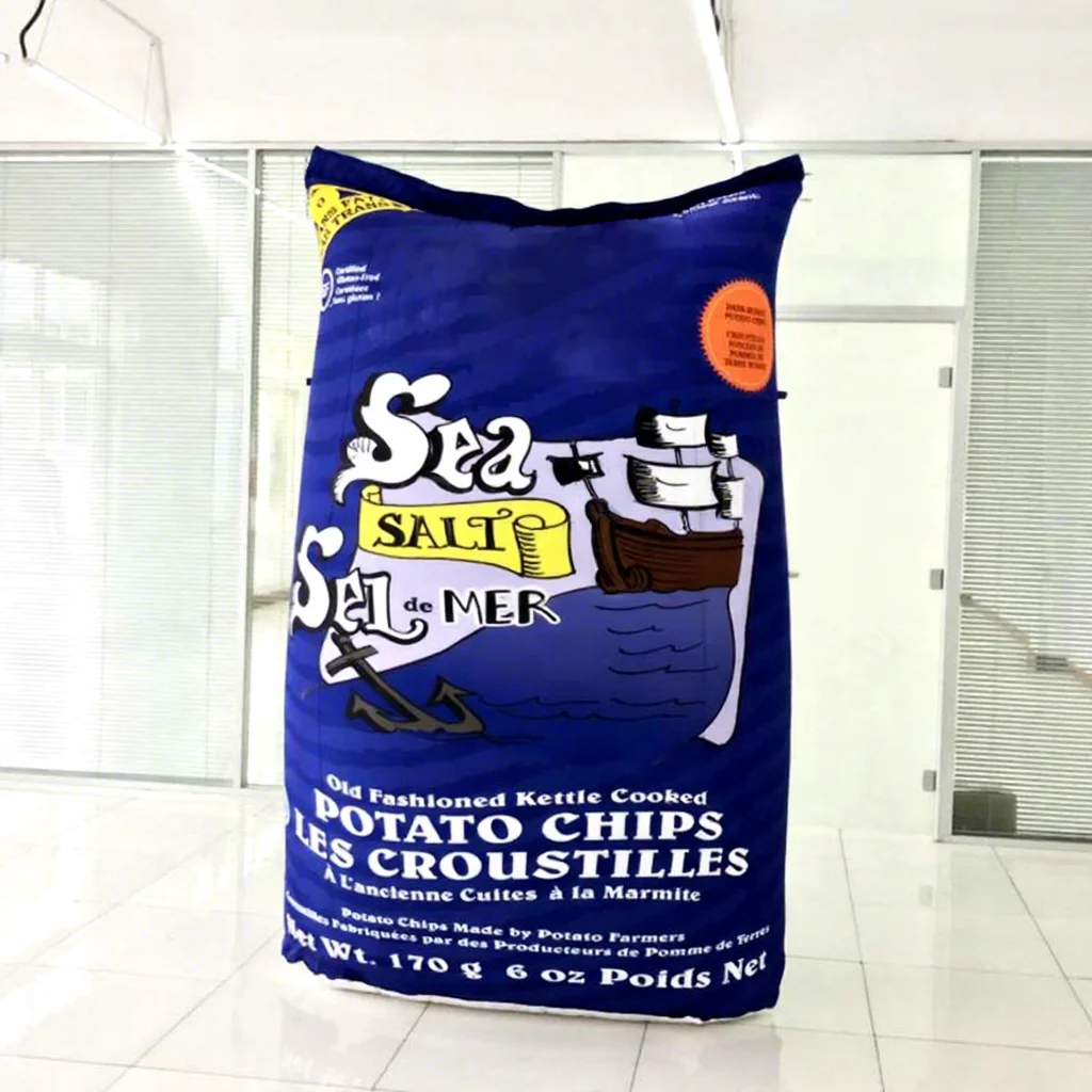 Sales Promotion Fair Outdoor Customized ,Inflatable Replica  for Advertising Custom Inflatable Potato Chips
