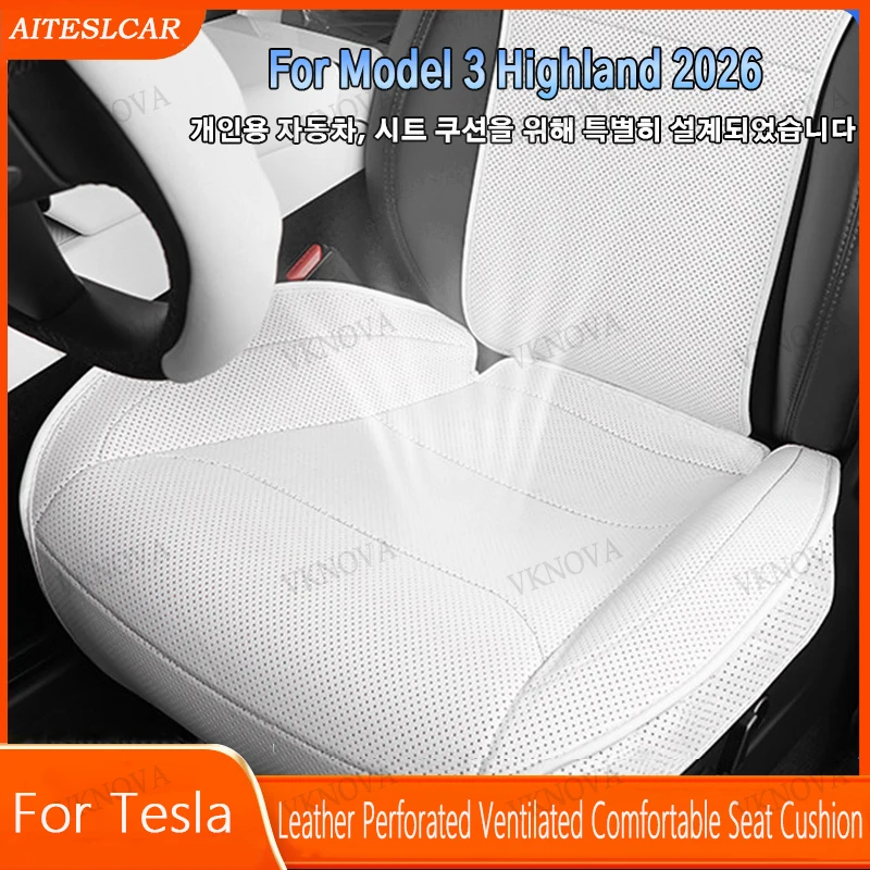 For New Tesla Model Y Juniper 3 Highland 2025 2026 Car Seat Cover Nappa Leather & 8 Grade Anti Fouling Wholesale Price Interior