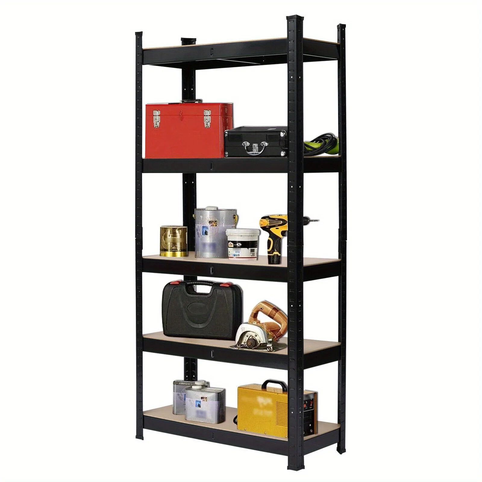 

Adjustable 5-Tier Shelf Garage Shelving Unit Rack Storage Oragnizer 150x70x30cm