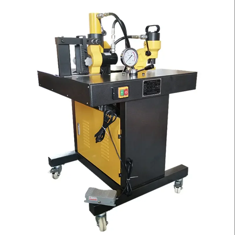 

Multifunctional busbar processing machine Small hydraulic punching portable three-in-one copper busbar bending machine