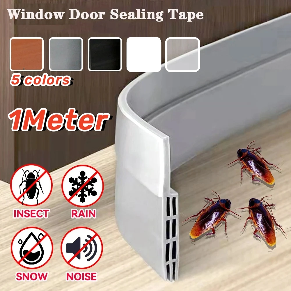 

Under Door Draft Stopper Sealing Strip Sound Proof Windproof Weather Strip Windshield Sealing Prevent Dust Pests Noise Reductio