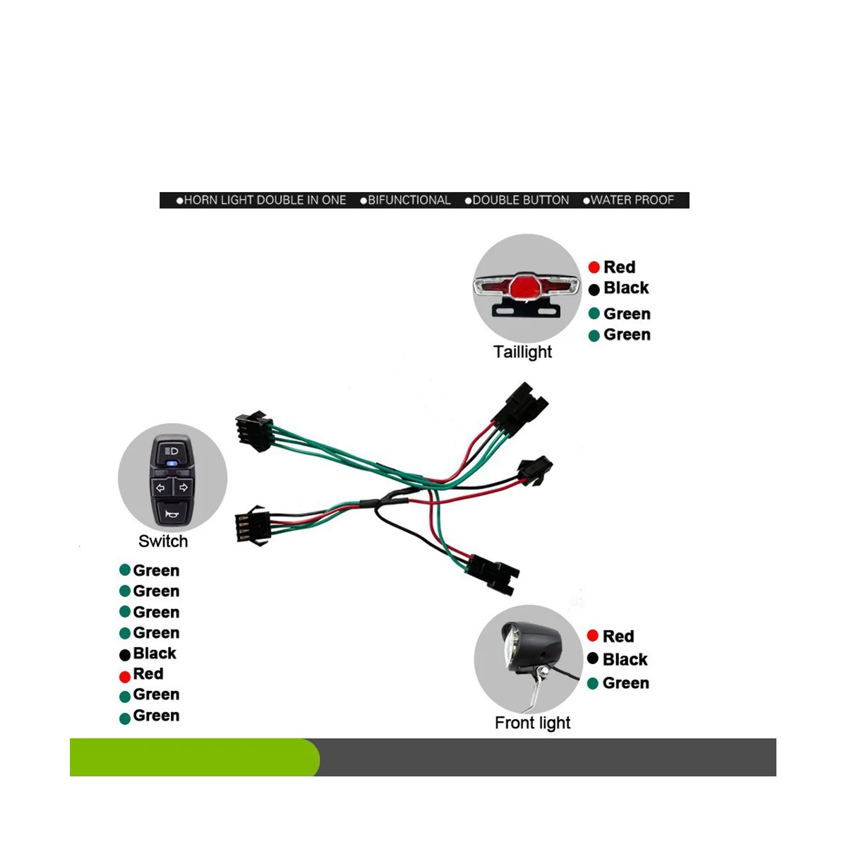 36V‑48V Waterproof S900 LCD Display Panel Electric Bicycle Scooter Brushless 17A Controller Kit with E-Bike Light