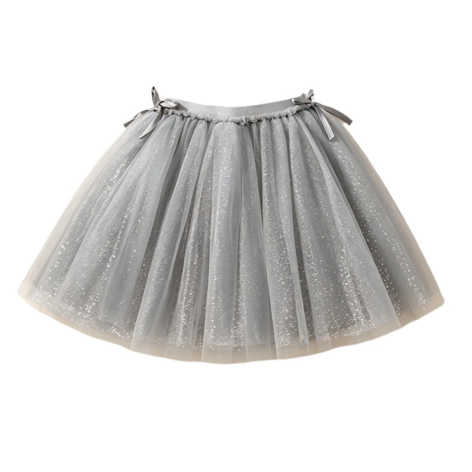 Girls Figure Skating Ballet Dance Skirts Kid Girls Princess Tutu Shiny Sequin Tulle Skirt Costume Birthday Fashion Clothes
