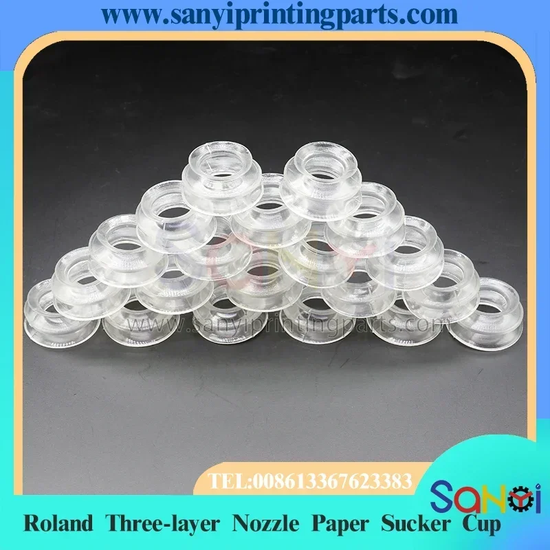 100 шт. печатная машина Roland 300 700 705, трехслойное сопло, бумажная присоска, силиконовая насадка для всасывания органов
