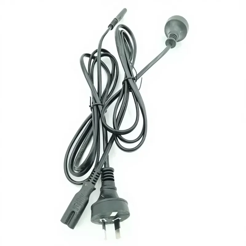 SAA RCM Approved Australian Standard Power Cord for Machines 2*0.5mm PTFE Rubber Pure Copper Conductors IP67 Rated PVC Jacket